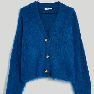 Madewell Brushed V-neck Cardigan Sweater